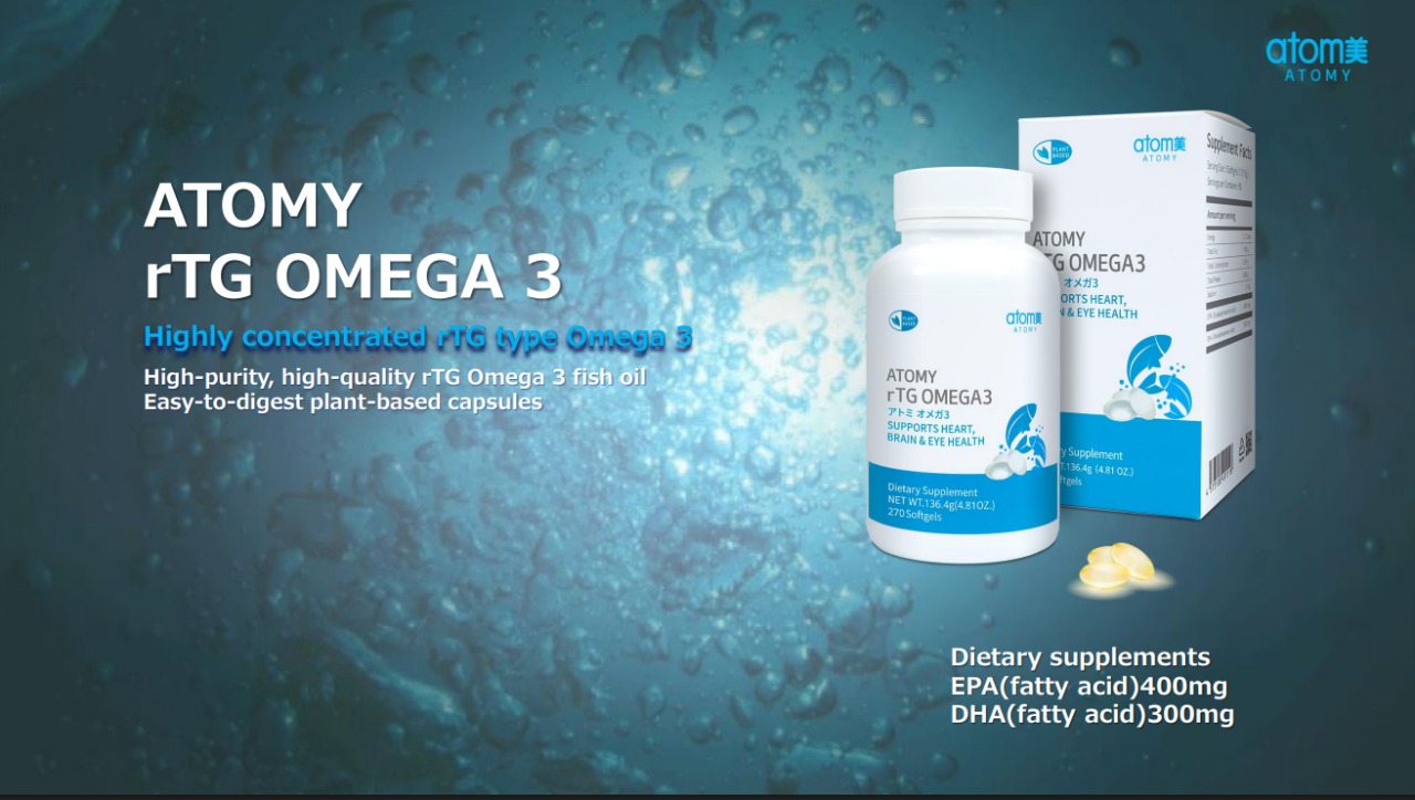 Botol dan Kemasan Atomy rTG Omega 3